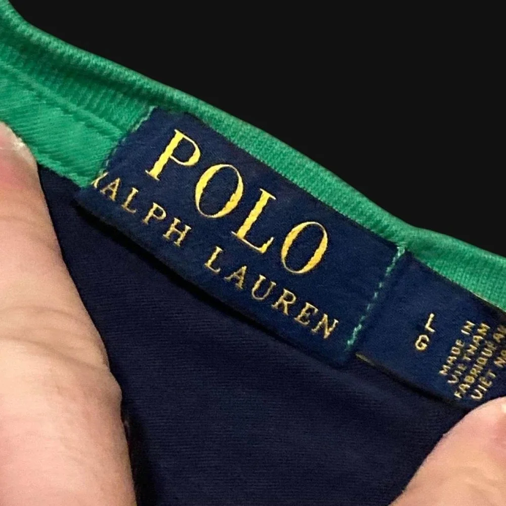 Polo Ralph Lauren color block‎ pocket t-shirt red blue green single stitch L/21